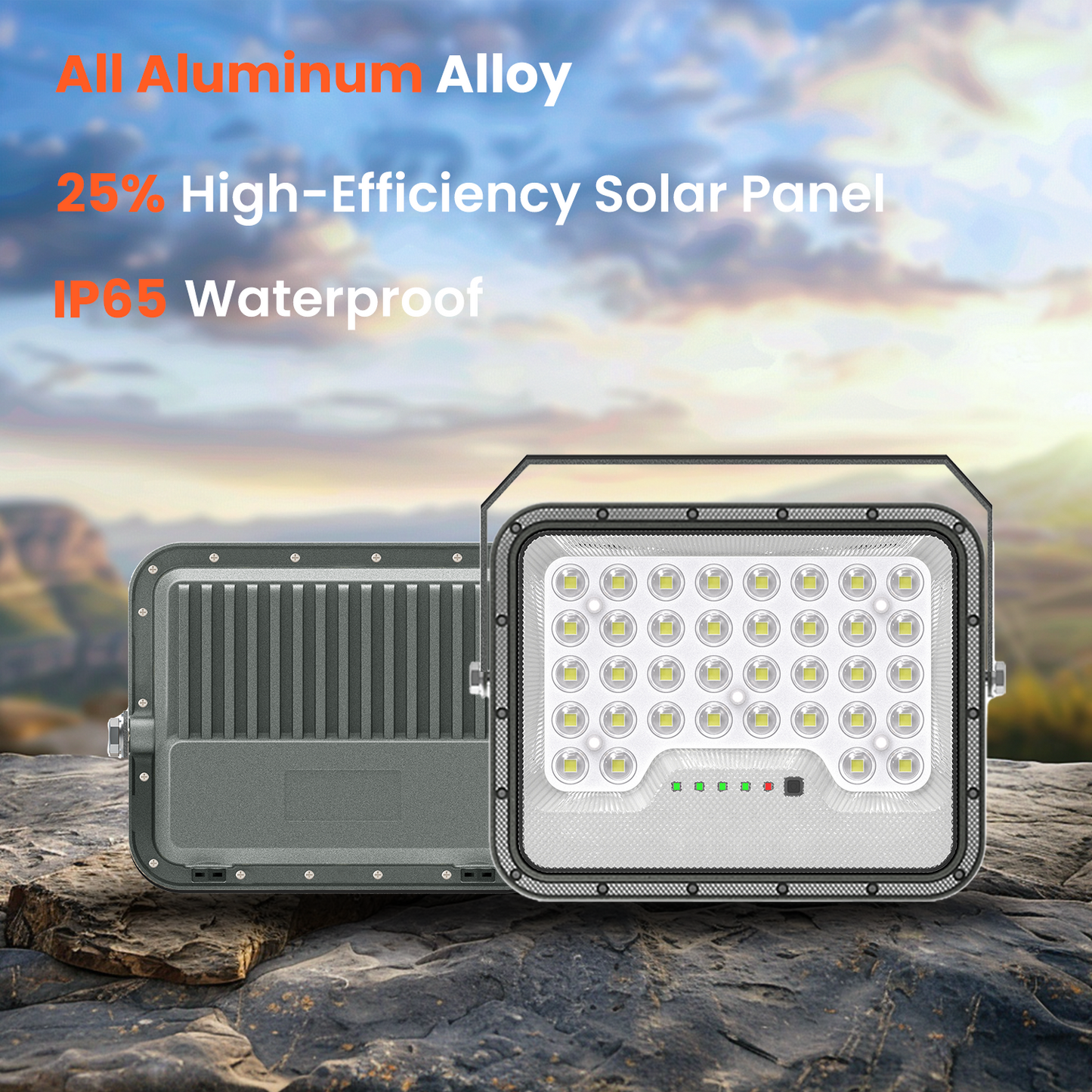 All Aluminum Multi-Purpose Solar Flood Light